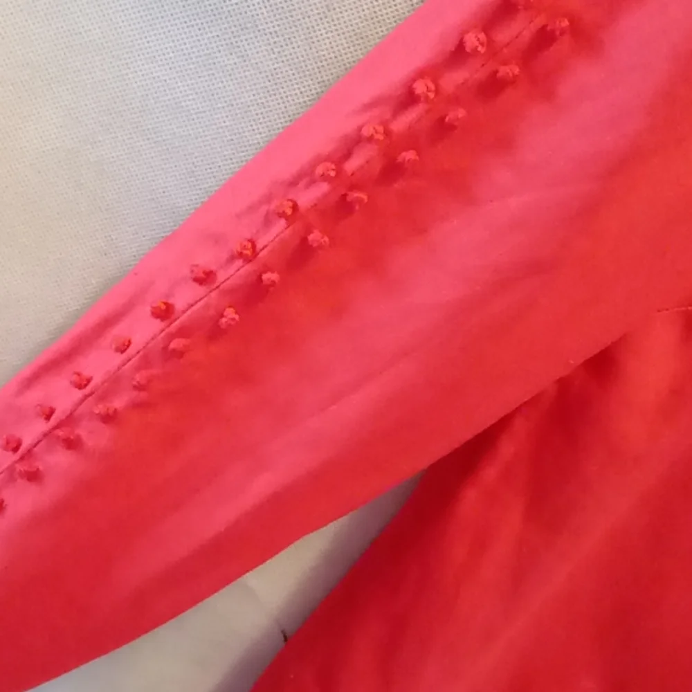 ♥️J. Crew 100% Linen Bright Orange 00/XXS - Picture 3 of 14